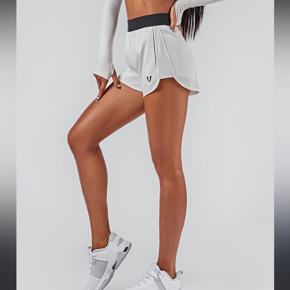 Women's White  Athletic Shorts